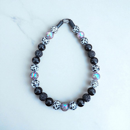 Walk the Line Beaded Dog Collar – Handmade Pet Necklace – Cute Custom Collar for All Size Dogs