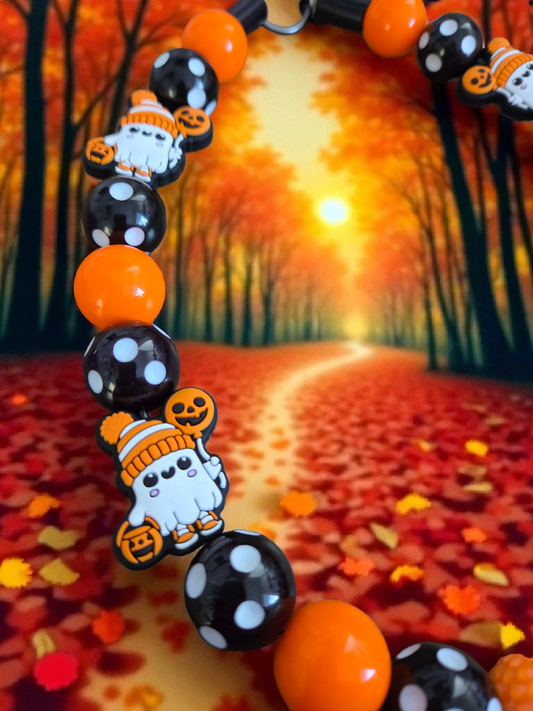Tricky Treat Halloween Dog Collar – Custom Colours & Beads – Handmade Pet Necklace – Custom Collar for All Size Dogs