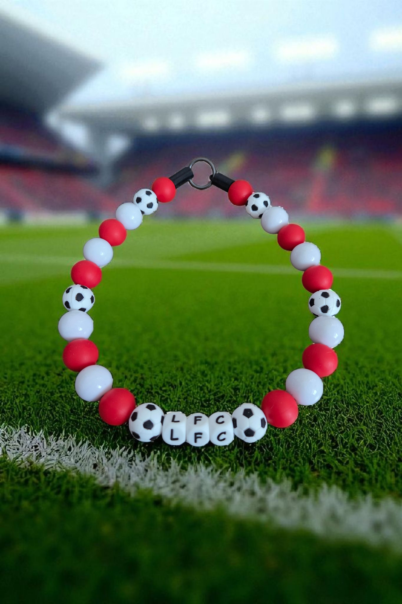 Football Team Dog Collar – Custom Colours & Beads – Handmade Pet Necklace – Custom Collar for All Size Dogs