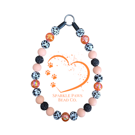 Tennessee Orange Beaded Dog Collar – Handmade Pet Necklace – Cute Custom Collar for All Size Dogs