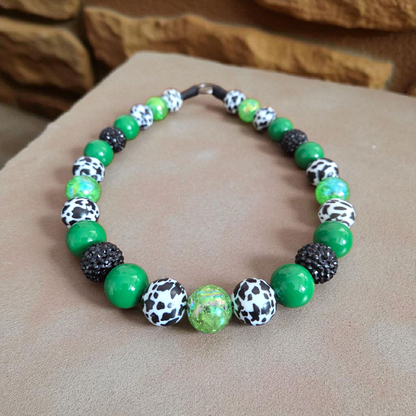 Life is a Highway Beaded Dog Collar – Handmade Pet Necklace – Cute Custom Collar for All Size Dogs
