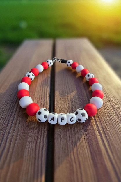 Football Team Dog Collar – Custom Colours & Beads – Handmade Pet Necklace – Custom Collar for All Size Dogs