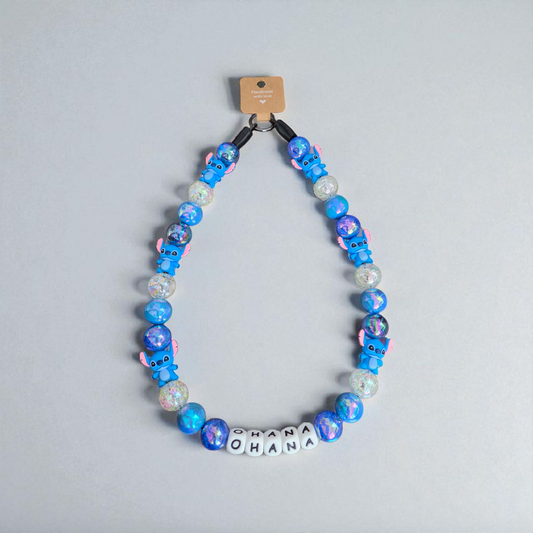 Stitch (Pablo's Version) Beaded Dog Collar – Handmade Pet Necklace – Cute Custom Collar for All Size Dogs