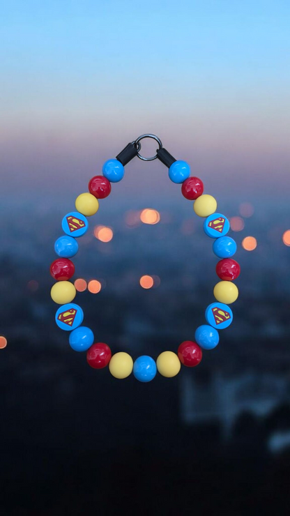 SuperPup! Beaded Collar, Dog Fashion, Beaded Dog Collar, Cute Accessories for Dogs, Dog Necklace, Fun Gift for Pet Lovers, Dog Collar